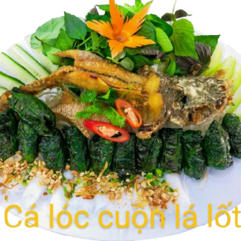 Cá Lóc cuộn lá lốt