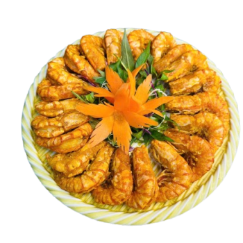 Tôm Sú Hấp Hoàng Kim 