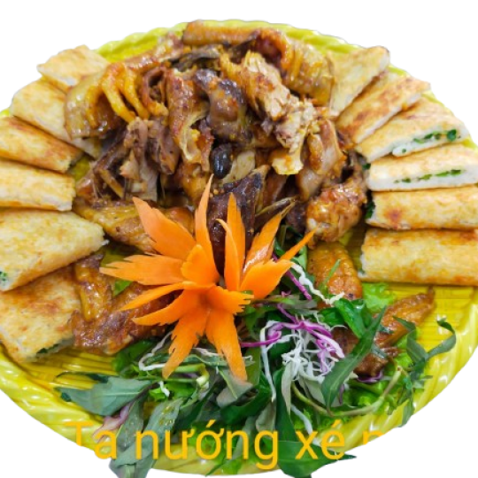 Gà Ta Nướng Xé Mâm